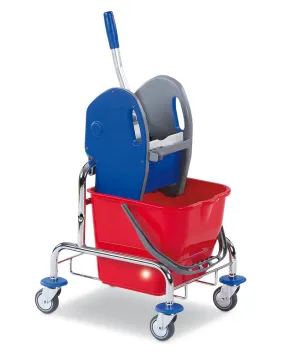 Chariot de nettoyage avec seau de 17 litres et presse balai
