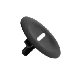 Harmony cabochon lisse - - noir pour poussoir rond Ø22 - ZBA2935